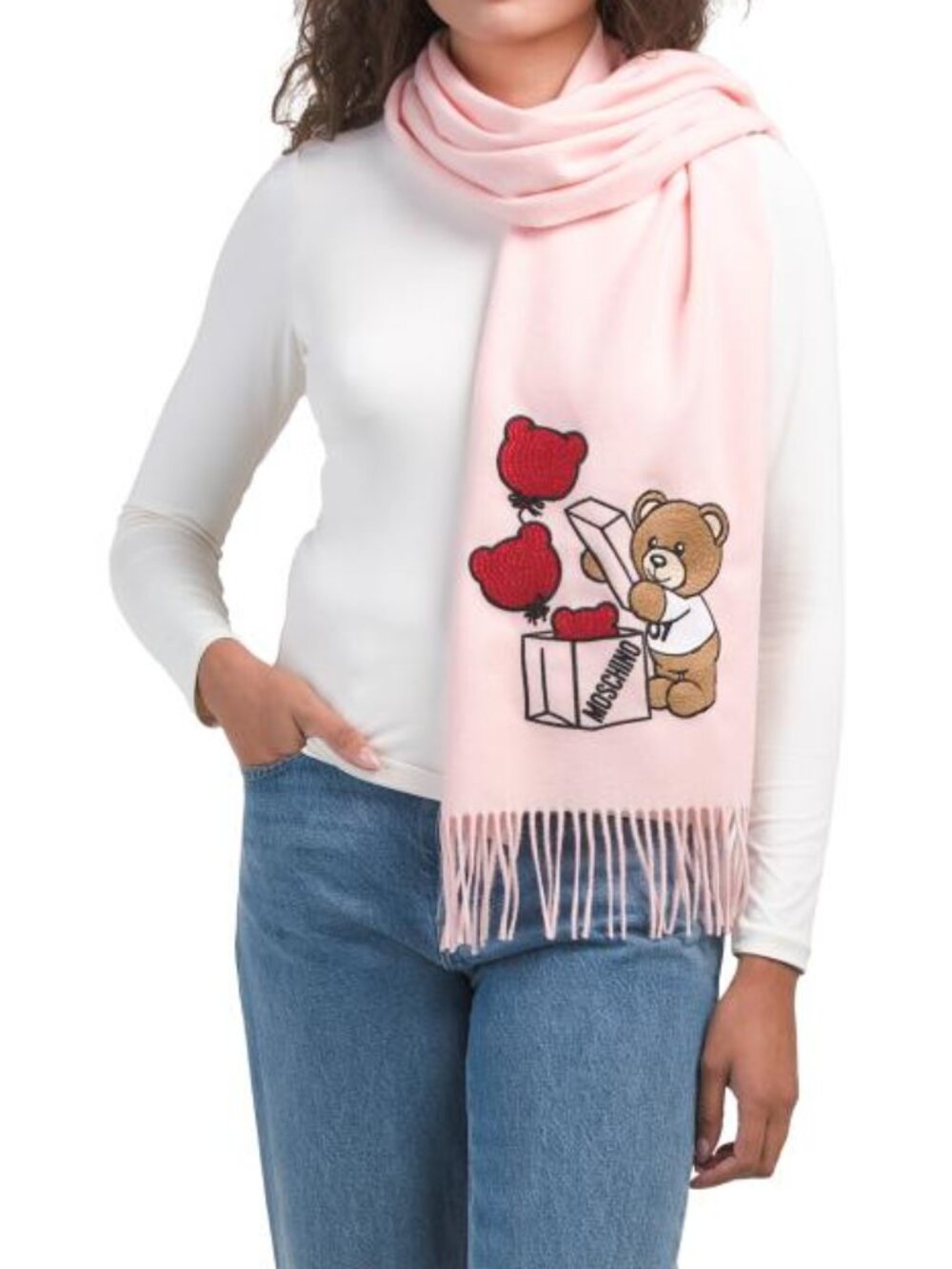 MOSCHINO Made In Italy Wool Scarf